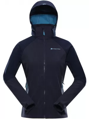 Geacă de softshell pentru femei ALPINE PRO LANCA LJCA564 ALBASTRU ÎNCHIS