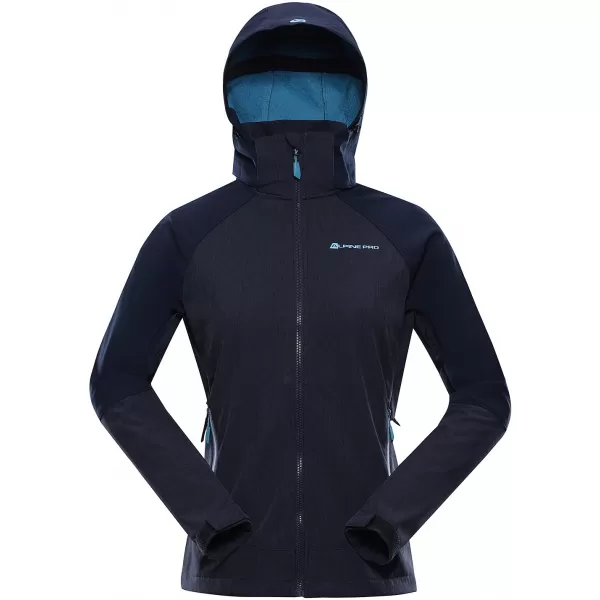  Geacă de softshell pentru femei ALPINE PRO LANCA LJCA564 ALBASTRU ÎNCHIS 