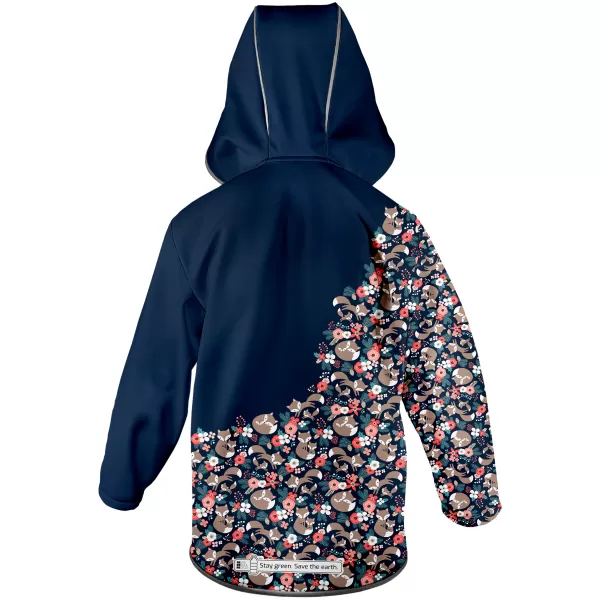  Jachetă izolată softshell pentru copii WAMU LIŠKY ALBASTRU ÎNCHIS 