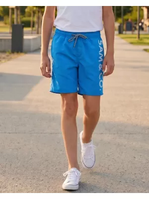 Pantaloni scurți pentru copii SAM 73 ROMAN KS 505 ALBASTRU STRĂLUCITOR