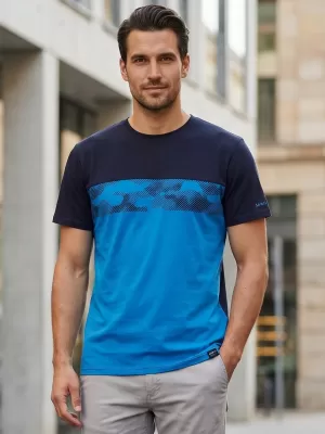 Tricou pentru bărbați SAM 73 CETUS MT 821 ALBASTRU STRĂLUCITOR