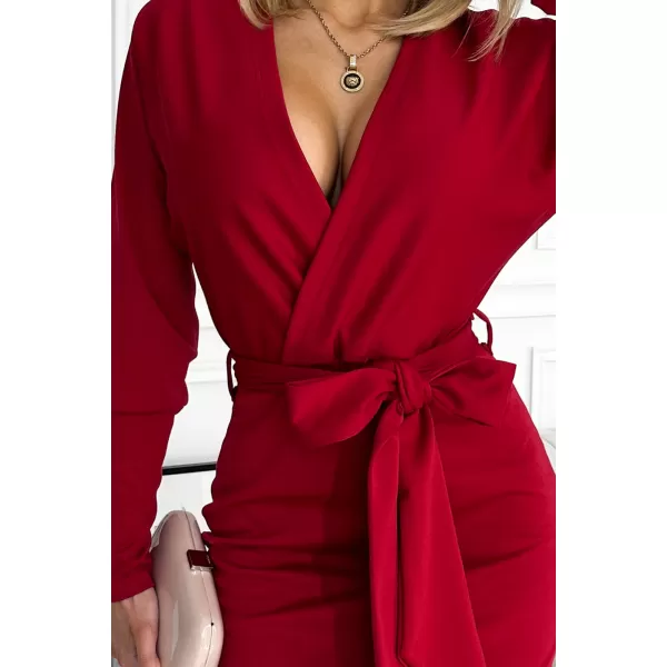  Rochie NUMOCO A401-1 BURGUNDIA 