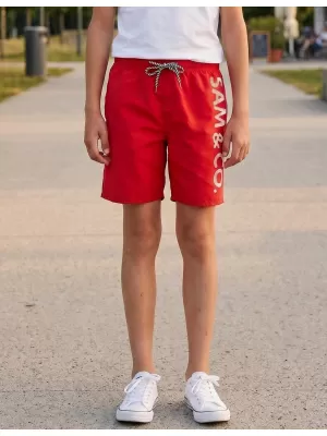 Pantaloni scurți pentru copii SAM 73 ROMAN KS 505 ROŞU