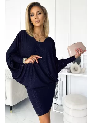 Rochie NUMOCO A402-1 ALBASTRU ÎNCHIS
