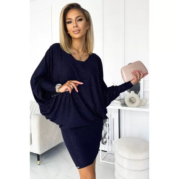  Rochie NUMOCO A402-1 ALBASTRU ÎNCHIS 