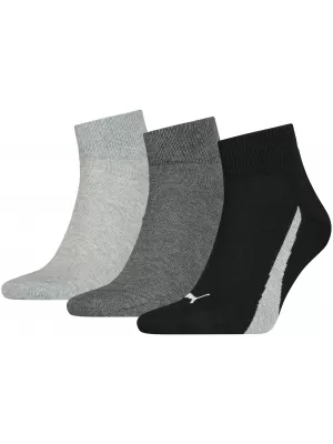 Șosete PUMA UNISEX LIFESTYLE QUARTER 3P 90795201 NEGRU/ALB