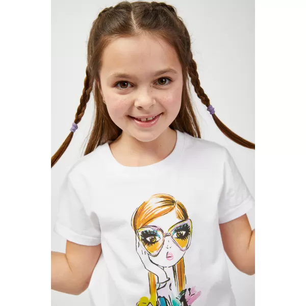  Tricou pentru copii SAM 73 MORA KT 515 ALB 
