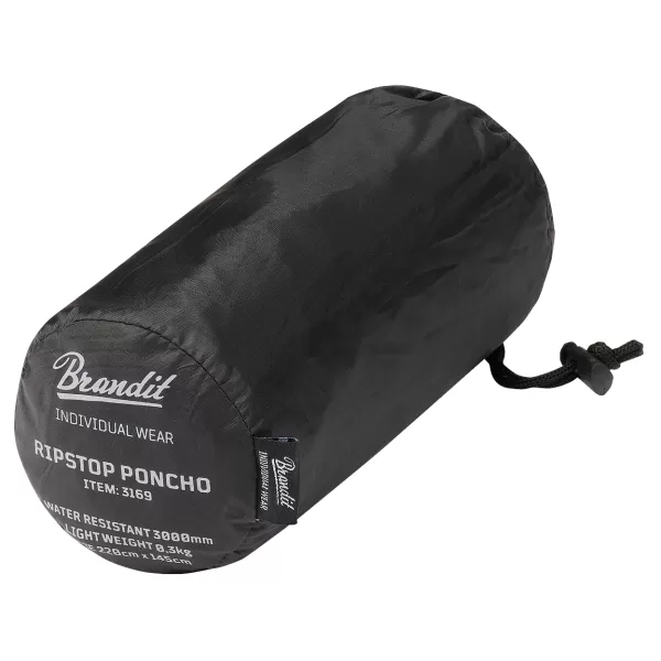  Pancota de ploaie Poncho BRANDIT RIPSTOP BD3169 NEGRU 
