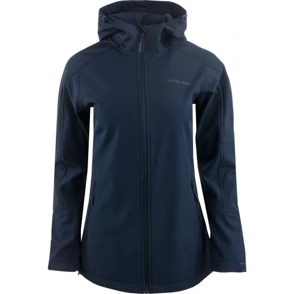  Geacă de softshell pentru femei ALPINE PRO ODREGA LJCA596 ALBASTRU ÎNCHIS 