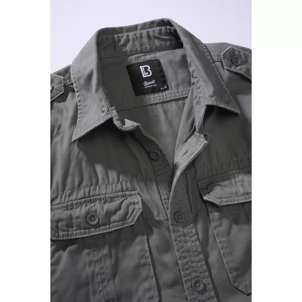  Cămaşă BRANDIT VINTAGE KRÁTKÝ RUKÁV BD4024 CARBON 