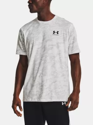 Tricou pentru bărbați UNDER ARMOUR ABC CAMO SS 1357727-100 ALB