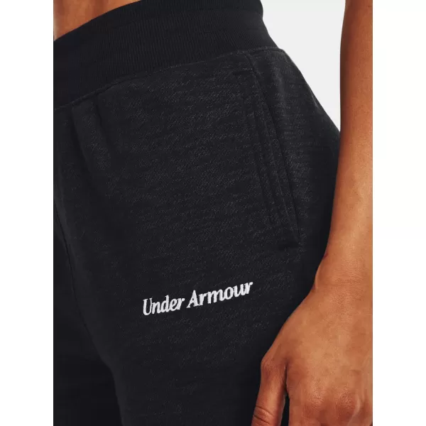  Pantaloni sport de damă UNDER ARMOUR ESSENTIAL SCRIPT PANT 1374105-001 NEGRU 