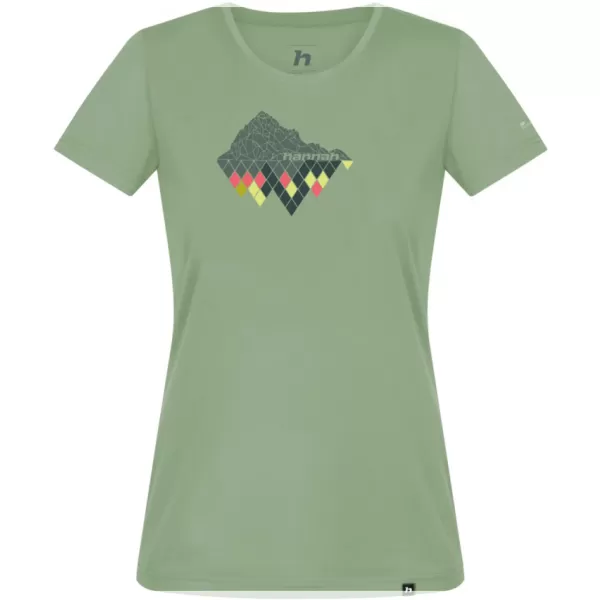  Tricou de damă HANNAH CORDY VERDE FUM 