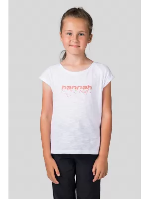 Tricou pentru copii HANNAH KAIA JR ALB/ROZ