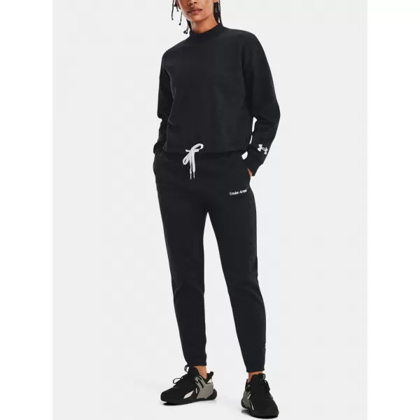  Pantaloni sport de damă UNDER ARMOUR ESSENTIAL SCRIPT PANT 1374105-001 NEGRU 