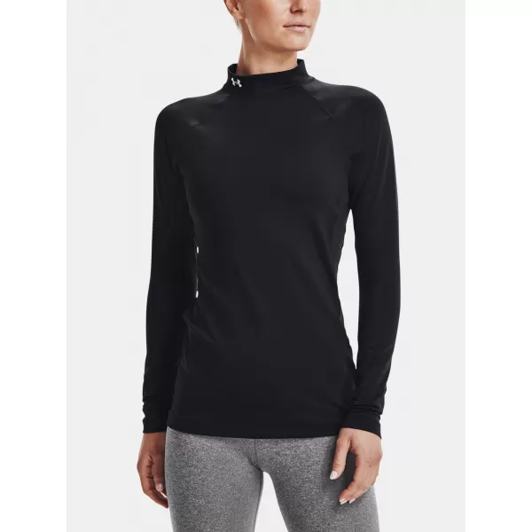  Tricou pentru femei UNDER ARMOUR UA CG AUTHENTICS MOCKNECK 1368702-001 NEGRU 