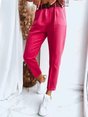 Pantalonii pentru doamne DSTREET ME BELLA UY1410 FUCSIE