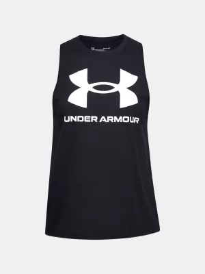 Maieu de damă UNDER ARMOUR SPORTSTYLE GRAPHIC TANK 1356297-001 NEGRU