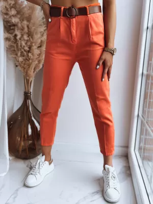 Pantalonii pentru doamne DSTREET ME BELLA UY1408 PORTOCALE