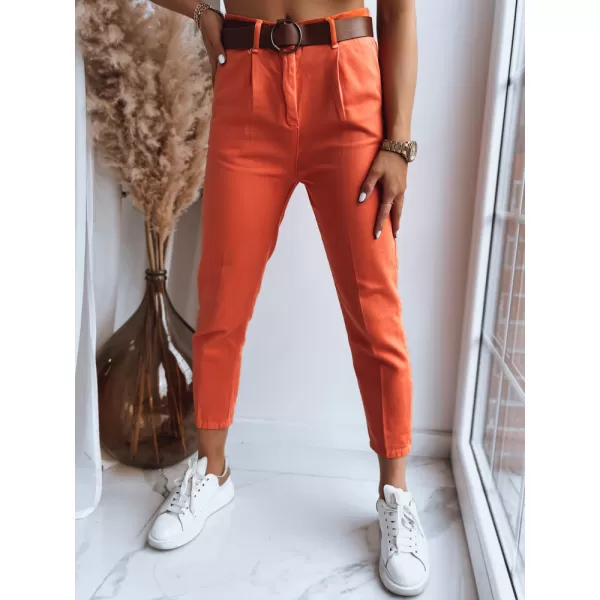  Pantalonii pentru doamne DSTREET ME BELLA UY1408 PORTOCALE 