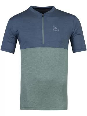 Tricou pentru bărbați HANNAH SANVI INDIA INK MEL/DARK FOREST MEL