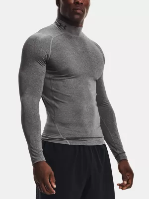 Tricou pentru bărbați UNDER ARMOUR HG ARMOUR COMP MOCK LS 1369606-090 GRI