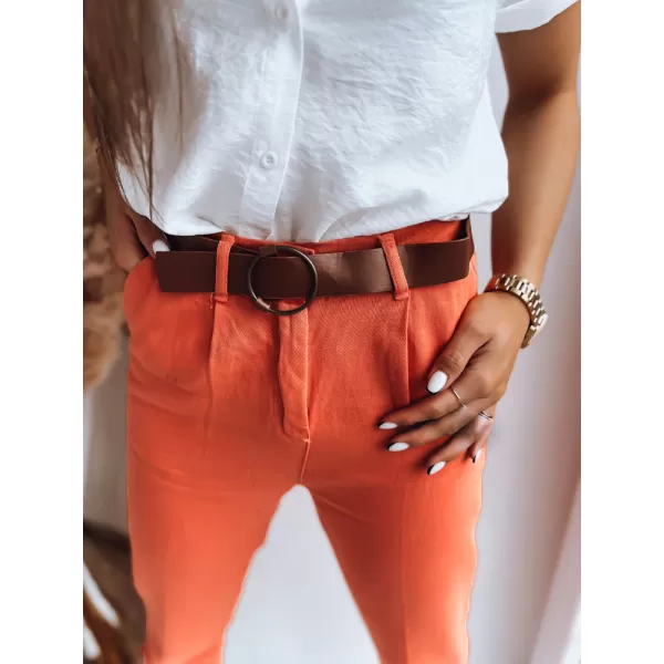  Pantalonii pentru doamne DSTREET ME BELLA UY1408 PORTOCALE 