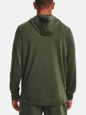 Hanorac pentru bărbați UNDER ARMOUR UA RIVAL TERRY LC FZ 1370409-390 VERDE