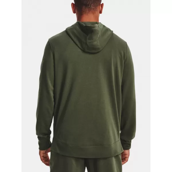 Hanorac pentru bărbați UNDER ARMOUR UA RIVAL TERRY LC FZ 1370409-390 VERDE 