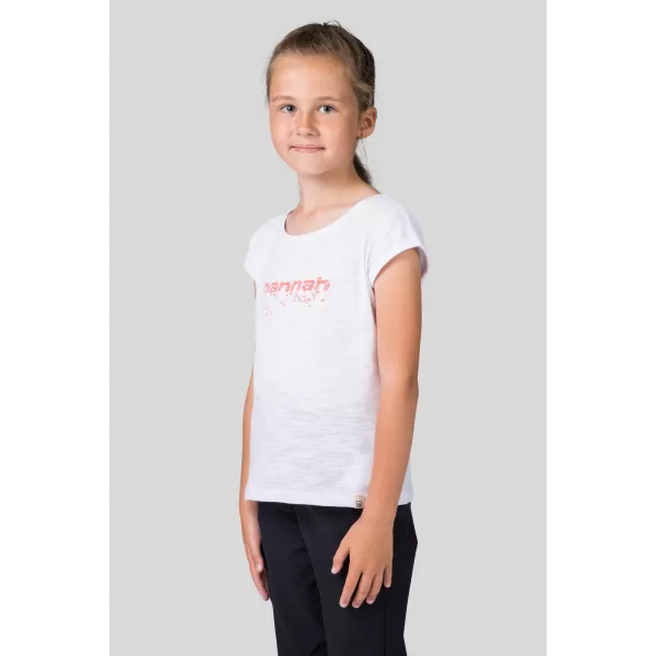  Tricou pentru copii HANNAH KAIA JR ALB/ROZ 