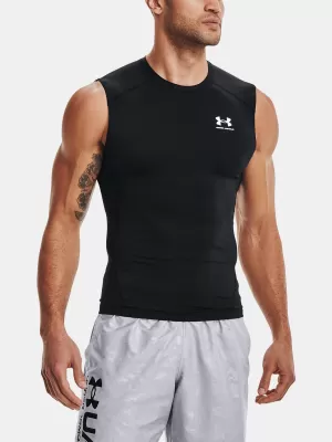Maieu de compresie pentru bărbați UNDER ARMOUR HG ARMOUR COMP SL 1361522-001 NEGRU