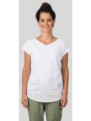 Tricou de damă HANNAH MARME ALB/GRI