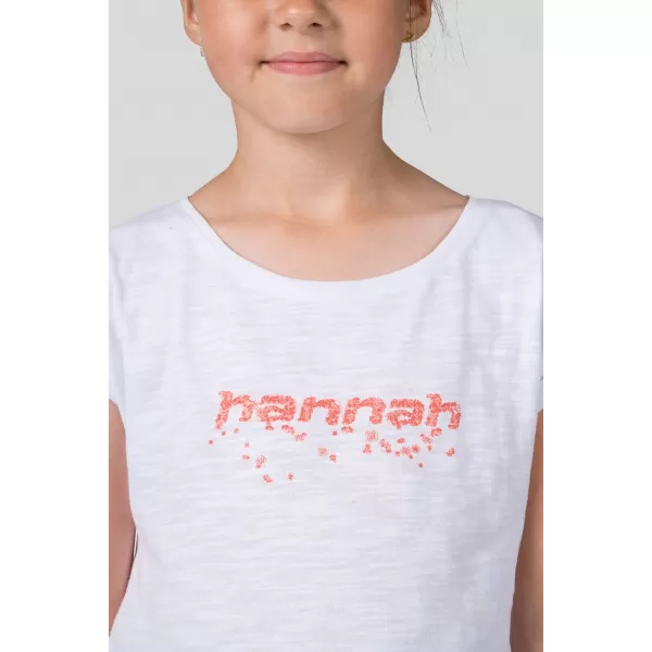 Tricou pentru copii HANNAH KAIA JR ALB/ROZ 