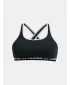 Sutien pentru fete UNDER ARMOUR G CROSSBACK MID SOLID 1369971-001 NEGRU