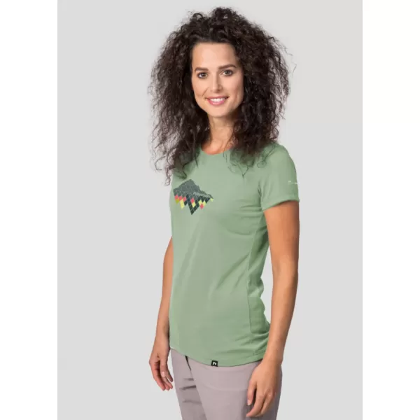  Tricou de damă HANNAH CORDY VERDE FUM 