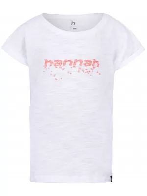 Tricou pentru copii HANNAH KAIA JR ALB/ROZ
