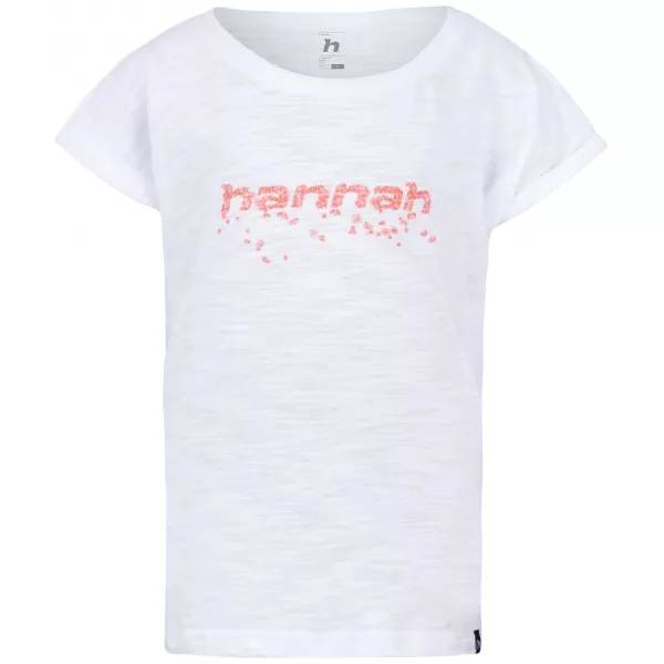 Tricou pentru copii HANNAH KAIA JR ALB/ROZ 
