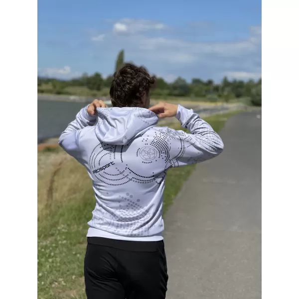  Hanorac premium pentru bărbați ALTISPORT SWE/ALM06S07 GRI DESCHIS 