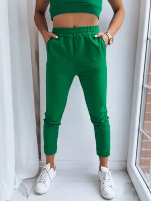Pantalonii pentru doamne DSTREET MY HONEY UY1414 VERDE