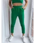 Pantalonii pentru doamne DSTREET MY HONEY UY1414 VERDE