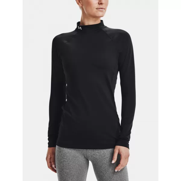  Tricou pentru femei UNDER ARMOUR UA CG AUTHENTICS MOCKNECK 1368702-001 NEGRU 