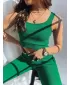Topul femeilor DSTREET MY DARLING RY2173 VERDE
