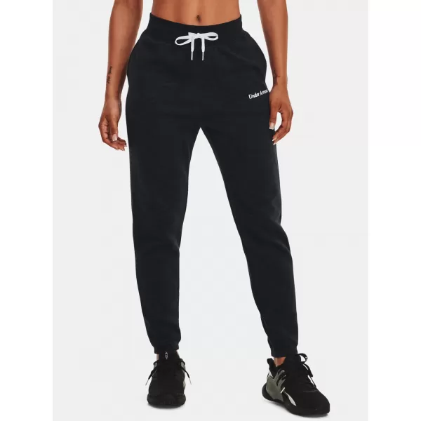  Pantaloni sport de damă UNDER ARMOUR ESSENTIAL SCRIPT PANT 1374105-001 NEGRU 