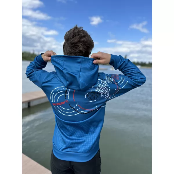  Hanorac premium pentru bărbați ALTISPORT SWE/ALM06S07 KEROSEN-ROSU 