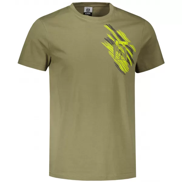  Tricou pentru bărbați ALTISPORT CARRYOVER ALM173129 KAKI 