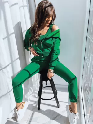 Pantalonii pentru doamne DSTREET MY HONEY UY1414 VERDE