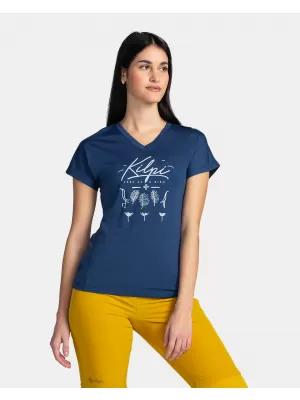 Tricou funcțional de damă KILPI MERIN-W TL0327KI ALBASTRU ÎNCHIS