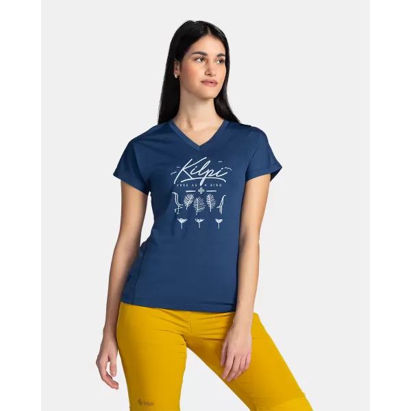  Tricou funcțional de damă KILPI MERIN-W TL0327KI ALBASTRU ÎNCHIS 