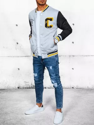 Sacou de baseball de primăvară pentru bărbați DSTREET TX4438 GRI