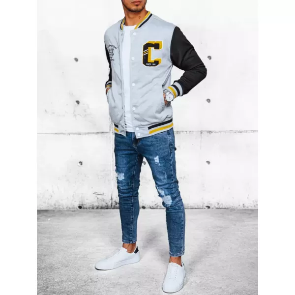  Sacou de baseball de primăvară pentru bărbați DSTREET TX4438 GRI 
